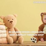 rs 149 bear design long-sleeve baby jumpsuit thespark shop